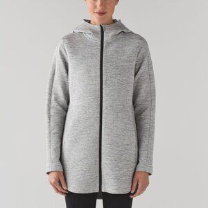 Lululemon Going Places Hooded Jacket Women’s Size 10 Heathered Space Dyed Grey